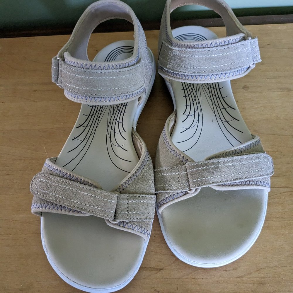 Ryka Suede Ankle Strap Sandals